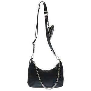 Prada Saffiano Nylon Tessuto Handbag Re RED Black Edition